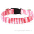 Eco Friendly Sanding Plaid Luxury Pet Cat Collars